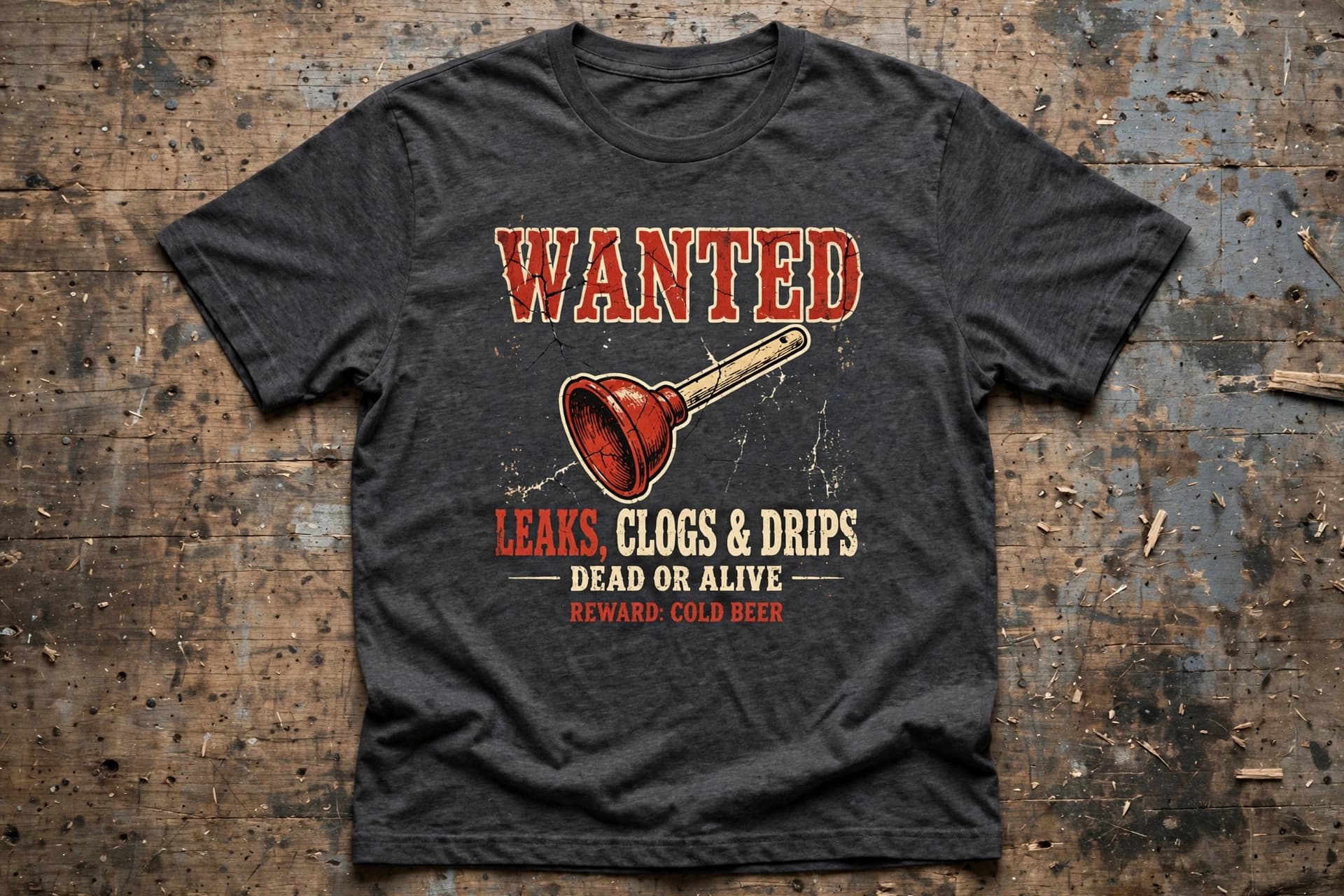 Wanted: Leaks, Clogs & Drips shirt